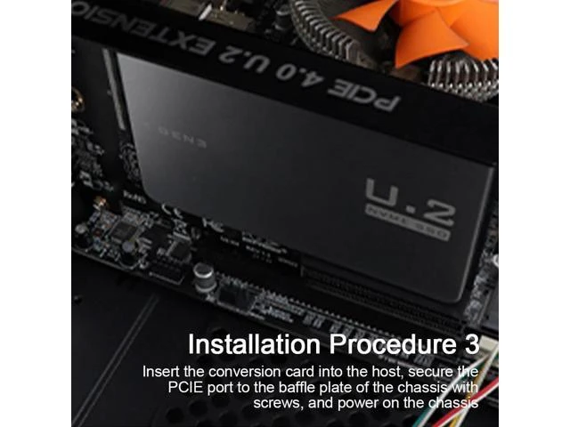 Alt view image 9 of 10 - 2021 U.2 To PCIe Adapter PCI-E Riser 4.0 X 4 U.2 SFF-8639 Adapter NVMe PCIe SSD Expansion Card Riser Card Dropshipping