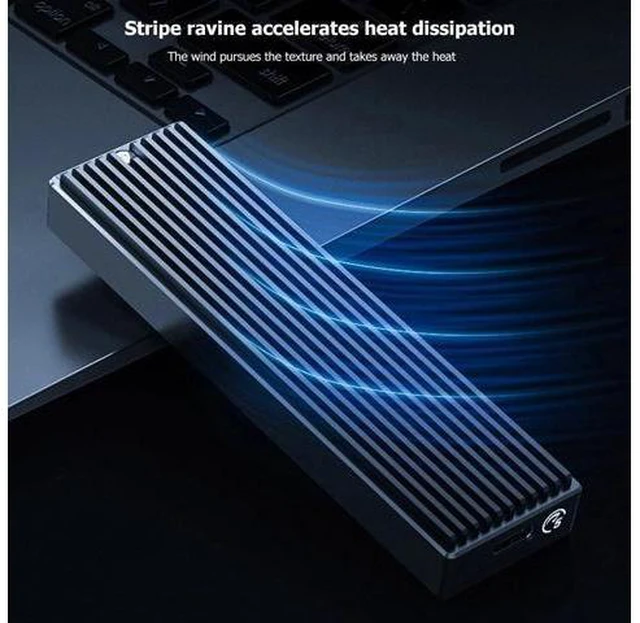 Alt view image 7 of 10 - LSDT M2 SSD Case Enclosure USB Type C Gen2 10Gbps PCIe NVME/5Gbps SATA NGFF SSD Case For 2230/2242/2260/2280 SSD Hard Disk