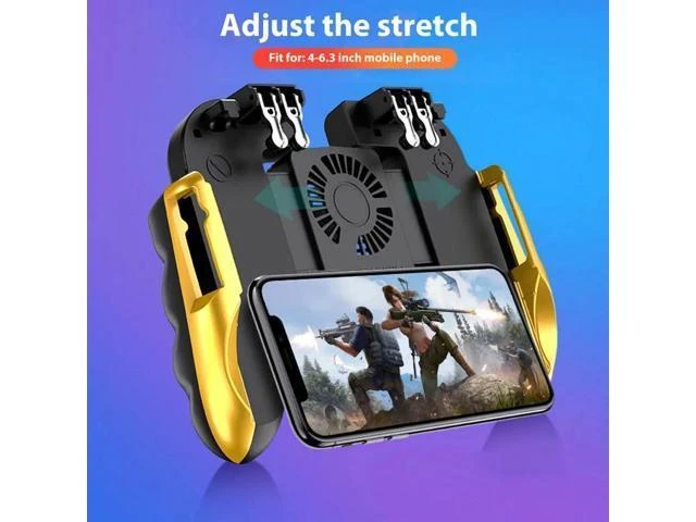 Alt view image 8 of 10 - 2020 Mobile Phone Gamepad Game Controller Joystick Cooling Fan Gamepad For PUBG Android IOS USB Mobile Phone Holder Gamepad
