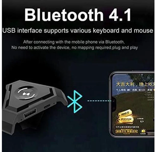 Alt view image 10 of 10 - Mobile Bluetooth 4.1 Android Controller Mobile Controller Gaming Keyboard Mouse Converter For IOS for iPad