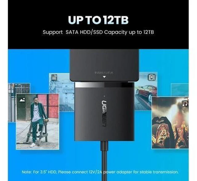 Alt view image 10 of 10 - SATA USB Adapter USB 3.0 2.0 to Sata 3 Cable Converter Cabo For 2.5 3.5 HDD SSD Hard Disk Drive Sata to USB Adapter