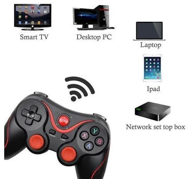 Alt view image 8 of 10 - Bluetooth 3.0 Android Gamepad T3/X3 Game Controller Gaming Remote Control For Win 7/8/10 For Smart Phone Tablet TV Box