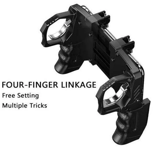 Alt view image 8 of 10 - Mobile Trigger Controller Control For Mobile Phone Game L1 R1 Shooter Triggers Fire Button For iPhone Android Phone Gamepad