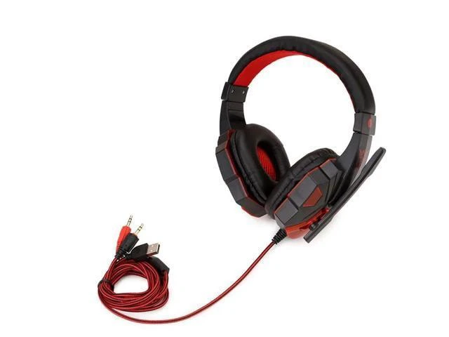 Alt view image 9 of 10 - Gaming Big Headphones with Light Mic Stereo Earphones Deep Bass for PC Computer Gamer Laptop PS4 Games audifonos gamer