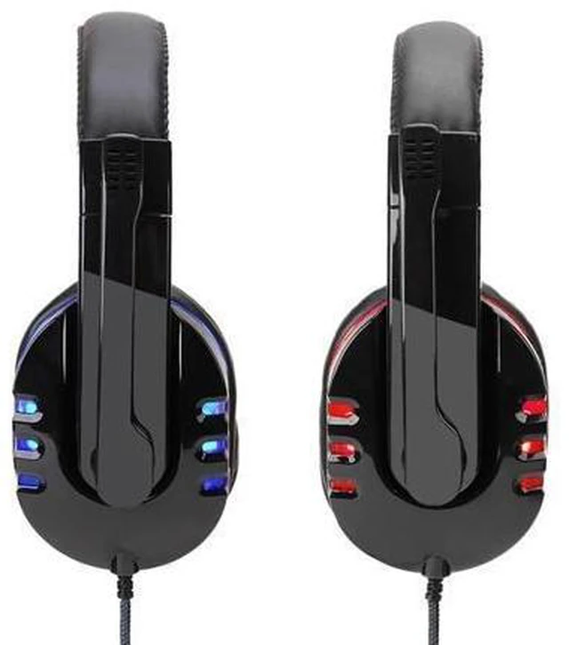 Alt view image 10 of 10 - Wired Computer Gaming Headphones Earphone Over-ear Game Headset With Microphone AUX+USB Port Volume Control for PC