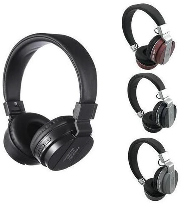 Alt view image 6 of 10 - Studio Headset Wireless Headphones Stereo Foldable Sport Earphone Microphone Gaming Cordless Auriculares Audifonos