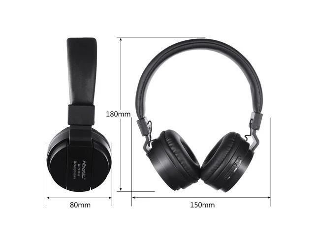 Alt view image 9 of 10 - Studio Headset Wireless Headphones Stereo Foldable Sport Earphone Microphone Gaming Cordless Auriculares Audifonos
