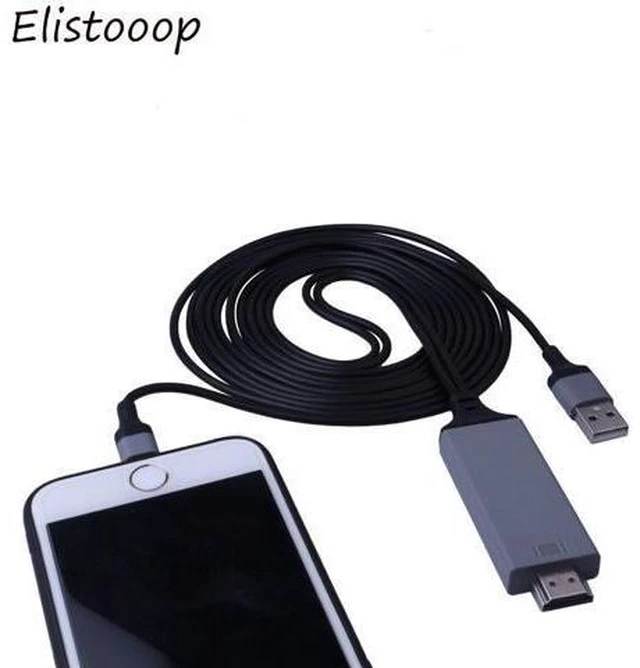 Alt view image 9 of 10 - Cable lighting to AV/HDTV TV 8 Pin Adapter For iPhone 11 XR 8 8 plus 7 7 Plus 6 6s For Lighting Cable