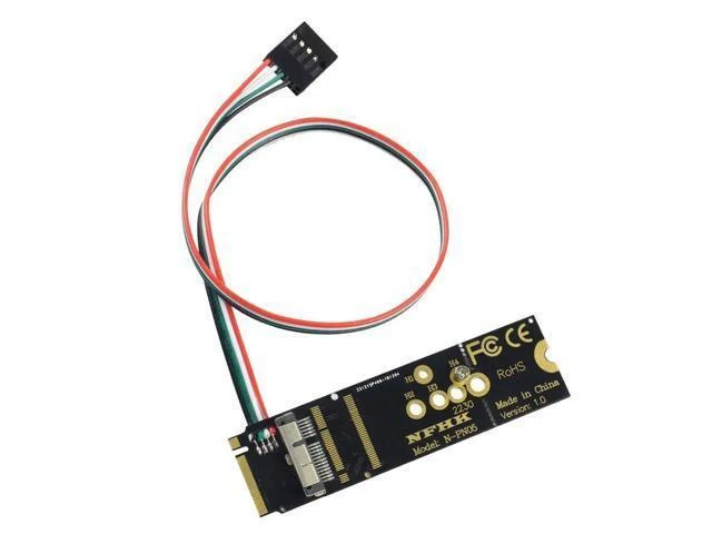 Alt view image 11 of 12 - 6+12 Pin Bluetooth Wifi Wireless Card Module to M.2 Key M PCIe X4 Adapter Card for NGFF M.2 Converter Card