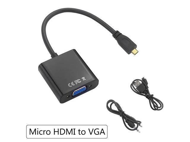 Alt view image 11 of 12 - to VGA Adapter Cable Male to Female + Audio Jack + USB Power Cable for Xbox|PS4/3 Camera|Cellphone|Raspberry Pi 4