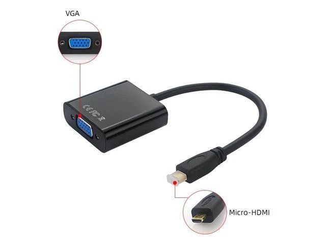 Alt view image 12 of 12 - to VGA Adapter Cable Male to Female + Audio Jack + USB Power Cable for Xbox|PS4/3 Camera|Cellphone|Raspberry Pi 4