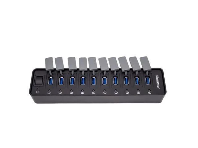 Alt view image 12 of 12 - 10-Port USB 3.0 Hubs Portable USB C HUB USB-C To 3.0 HUB USB3.0 With Power Switch For Mac book Computer Desktop US Plug