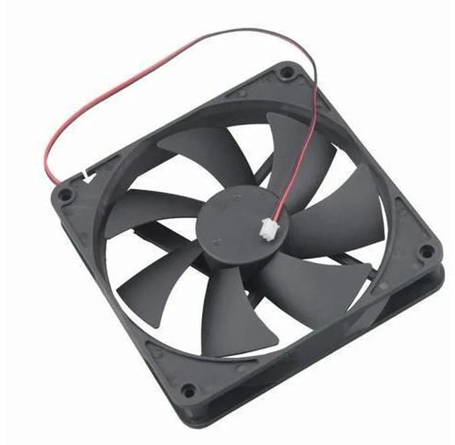 Alt view image 8 of 10 - 14cm 140mm 5V 12V 24V PC Computer Case Fan Laptop CPU Cooling Fan 2PIN USB 140x140x25mm Ball/Sleeve Bearing
