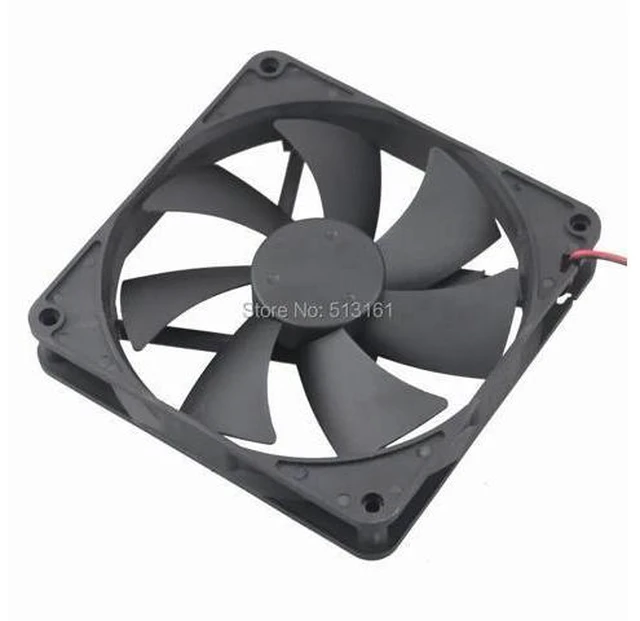 Alt view image 9 of 10 - 14cm 140mm 5V 12V 24V PC Computer Case Fan Laptop CPU Cooling Fan 2PIN USB 140x140x25mm Ball/Sleeve Bearing