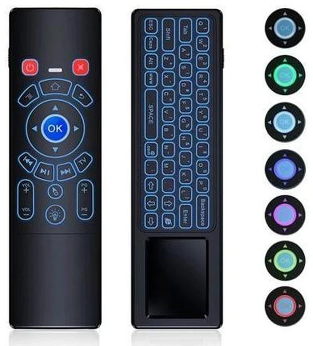 Alt view image 6 of 10 - T6 Plus Backlit 2.4GHz Air mouse mini Wireless Keyboard & touchpad Remote Control for Android TV Box mini PC Projector