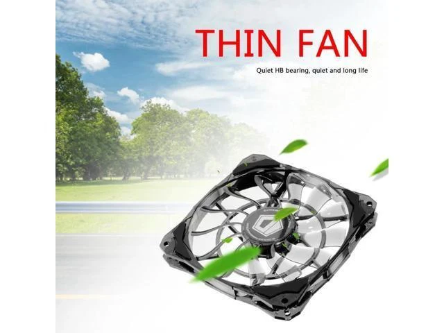 Alt view image 9 of 10 - NO-12015 120mm 12V DC 4-Pin Temperature Control Cooling Fan Heatsink Desktop PC Computer Case Thin Radiator Cooler