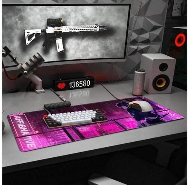 Alt view image 13 of 14 - Japanese Samurai Anime Mouse Pad Large Desk Mat Extended Keyboard Mouse Pad Gaming Mousepad with Non-Slip Base and Stitched Edge Anime Mouse Mat Desk Pad 31.5 X 11.8 In Mouse Pads for Desk Home Office
