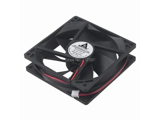 Alt view image 8 of 10 - 92mm x 25mm DC 12V 2Pin Ball Bearing Computer Cooling Fan for PC Case CPU Cooler