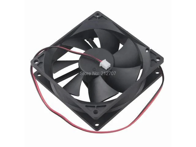 Alt view image 9 of 10 - 92mm x 25mm DC 12V 2Pin Ball Bearing Computer Cooling Fan for PC Case CPU Cooler
