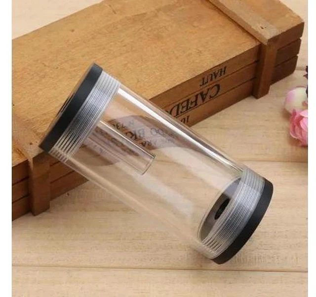 Alt view image 10 of 10 - 50mm Diameter Water Cooling Tank G1/4 Thread Cylinder Reservoir Computer Cooling System Water Tank for PC Cooling System L Shape