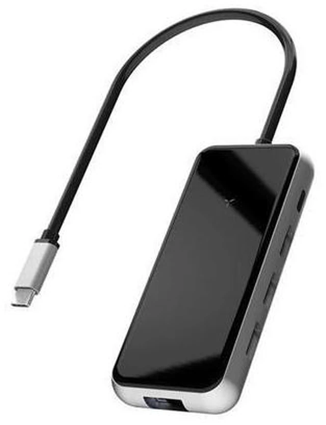 Alt view image 6 of 10 - USB C Hub Adapter 8 In1 Gigat RJ45+USB3.0X3+PD++SD/Mini Reader USB Hub for Mac Book Phone Laptop mac book