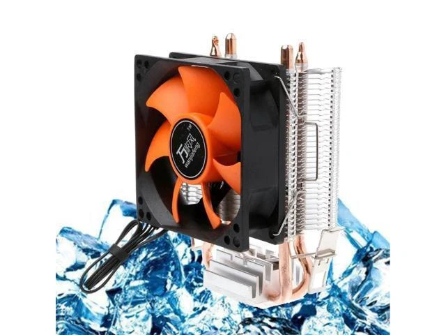 Alt view image 8 of 10 - Quality 2 Heatpipe Aluminium PC CPU Cooler Cooling Fan For Intel 775/1155/1151 AMD 754/AM2 JUN-7C