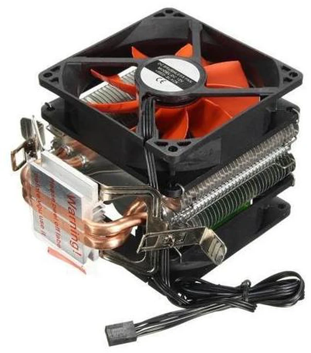 Alt view image 9 of 10 - Cooler Fan Hydraulic Dual Heatpipe CPU Fans Cooling Heatsink For Intel LGA775/1156/1155 AMD for AM4 Ryzen for Pentium