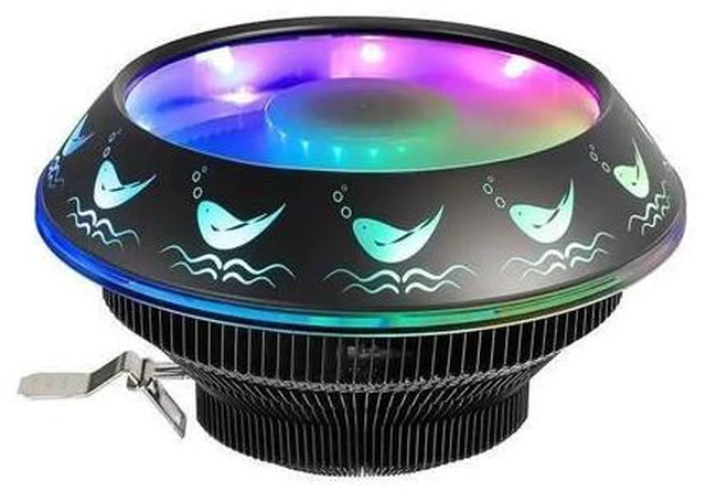 Alt view image 6 of 10 - Cooler Radiator 120mm PWM 12V SYNC RGB LED Fan Air Cooling Computer Cooler LGA/1151/1155/AM3/AM4 3Pin Cooler
