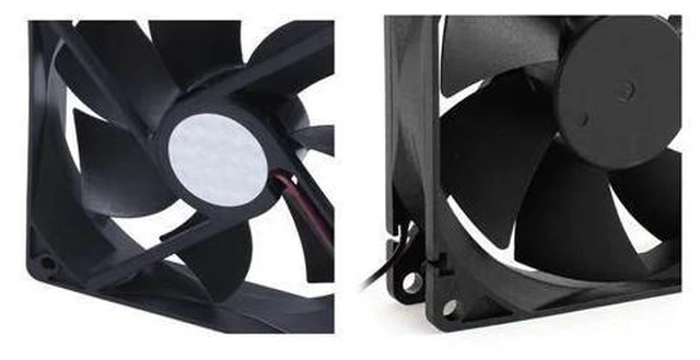 Alt view image 11 of 12 - 2Pcs Sleeve Bearing Cooling Fan for PC Case CPU Cooler - 120Mm x 25Mm DC 24V 4Pin & 92Mm x 25Mm 24V 2Pin