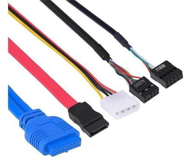Alt view image 9 of 10 - 5.25inch PC Multifunction Media Dashboard USB3.0 e-SATA Power Port Audio SIM/SMART Multi Card Reader supports M2/TF/SD/XD/MS/CF