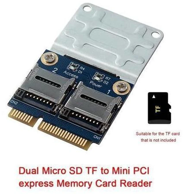 Alt view image 7 of 10 - Micro-Sd Tf To Mini Pci Express Memory Card Reader Adapter Converter Card for Laptop
