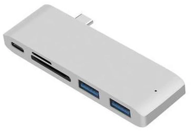 Alt view image 10 of 10 - 5 in1 USB C Hub Multiports USB Adapter for Macbook Pro Type C to USB3.0 SD TF Card Reader Adapter for 13/15inch MacBook Pro 2016