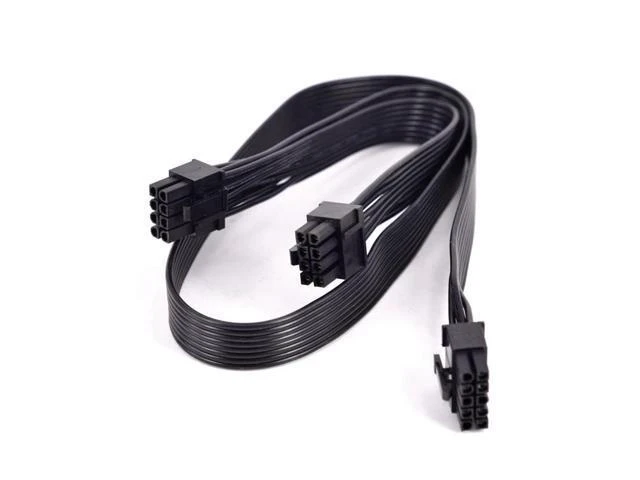 Alt view image 10 of 10 - For HP ProLiant DL380 G6 G7 PCI-e Graphics Card Power Supply Cable 10 Pin to Dual 6+2 Pin 8 Pin Sleeve Flat cable