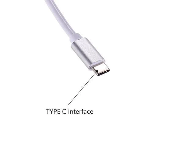 Alt view image 8 of 10 - Type-C Card Reader USB 3.0 Card Reader 3-in-1 TF/SD/CF Card Reader Aluminum Alloy Card Reader Silver