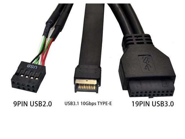Alt view image 12 of 12 - 5.25 Inch USB 3.1 GEN2 Front Panel USB Hub 2 Ports USB 3.0 + 2 Ports USB2.0 + 1 Port TYPE-C with TYPE-E Connector for Desktop PC