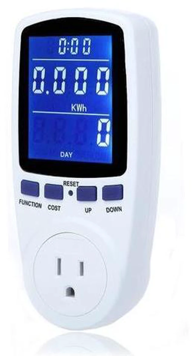 Alt view image 4 of 6 - US Plug LCD Backlight Displaying Intelligent AC Power Meter Wattmeter Socket Billing Socket Power Monitor