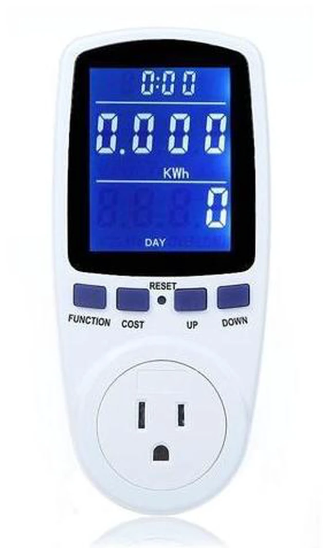 Alt view image 5 of 6 - US Plug LCD Backlight Displaying Intelligent AC Power Meter Wattmeter Socket Billing Socket Power Monitor