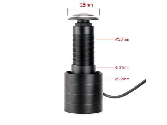 Alt view image 8 of 10 - 170 Wide Angle CCD Wired Mini Door Eye Hole Peephole Video HD 1000TVL Camera Color CCTV Camera