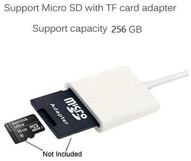 Alt view image 7 of 10 - SD Card Reader for Lightning to SD Card Camera Reader Adapter for TypeC OTG Card Reader for Macbook Mobile Phone IOS USB-C