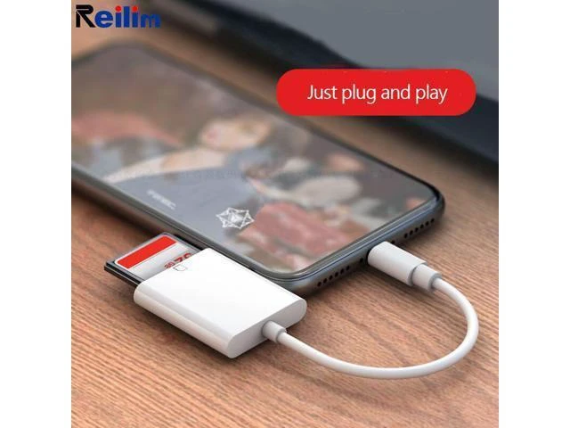 Alt view image 8 of 10 - SD Card Reader for Lightning to SD Card Camera Reader Adapter for TypeC OTG Card Reader for Macbook Mobile Phone IOS USB-C