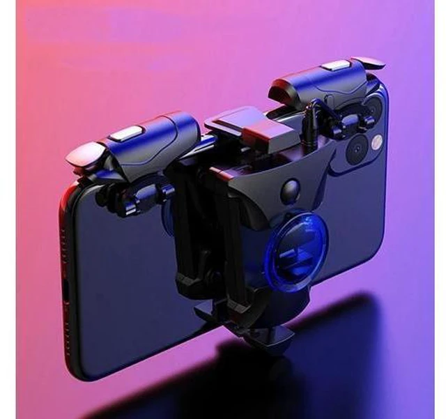 Alt view image 6 of 10 - Phone Gaming Trigger L1R1Shooter Pubg Controller for PUBG Gamepad Game Turbo Fire Button 16 Shots Per Seconds