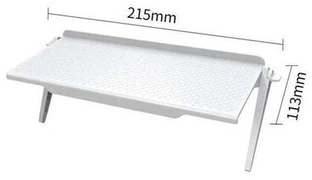 Alt view image 10 of 10 - ABS Computer Monitor Shelf Desktop Screen Top Shelf TV Buddy Organizer Storage Rack Shelf For Home Office Decoration