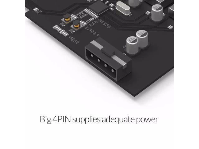 Alt view image 9 of 10 - 4 Port USB 3.0 PCI-E Express Card Adapter SuperSpeed Expansion Card USB3.0 HUB PCI-E Extender Card for Windows Mac OS