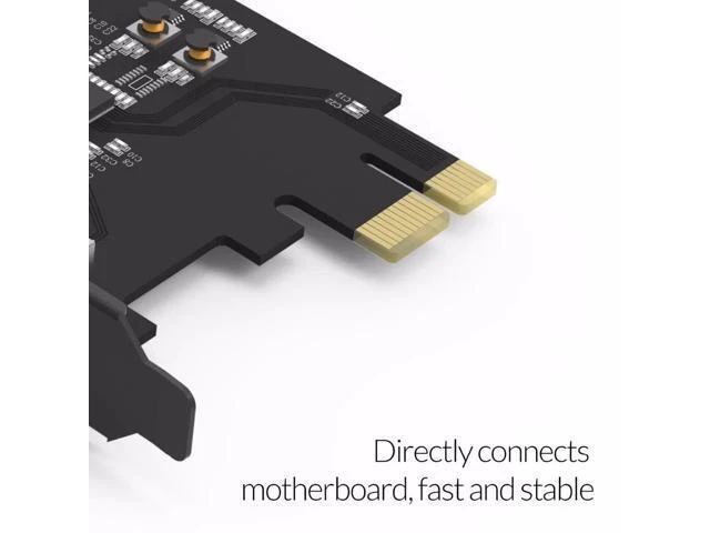 Alt view image 10 of 10 - 4 Port USB 3.0 PCI-E Express Card Adapter SuperSpeed Expansion Card USB3.0 HUB PCI-E Extender Card for Windows Mac OS
