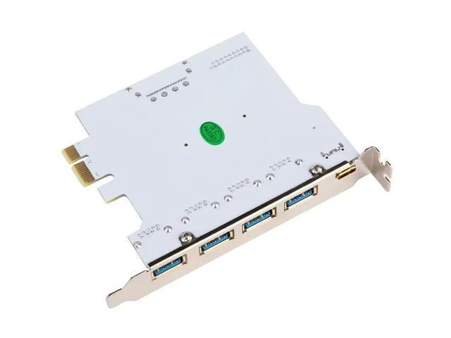 Alt view image 8 of 10 - On Card USB 3.0 PCI-E Type C Expansion Card PCI Express PCI-E to USB 3.0 Controller 5Port + 1Port USB 3.1 PCI-E Card Adapter