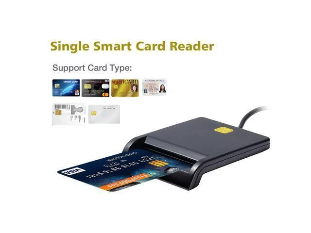 Alt view image 8 of 10 - USB 2.0 Smart Card Reader Bank Card Tax Card ID CAC DNIE ATM IC SIM Card Reader Tablet Computer laptop accessories
