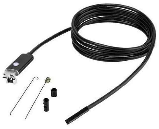 Alt view image 8 of 14 - USB Mini Endoscope Camera 7mm 2m 1m Flexible Soft/Hard Cable Borescope Inspection Camera Waterproof Lighting For Android