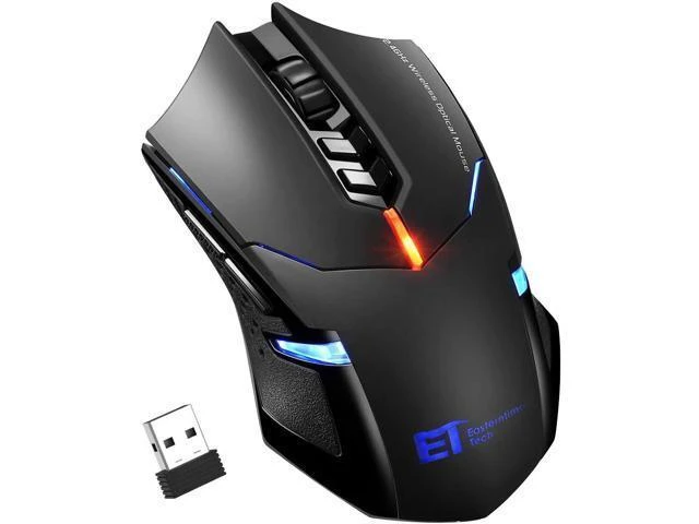 Alt view image 8 of 14 - Wireless Laptop Mouse- 2.4G USB Cordless Optical Gaming & Office Mice with 7 Silent Click Buttons Ergonomic Computer Mouse 5 Adjustable DPI Plug & Play for PC Windows Mac etc-Black