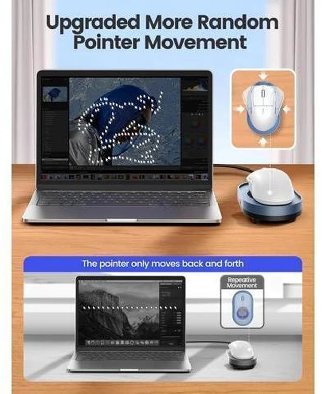 Alt view image 11 of 14 - Undetectable Mouse Mover M4 Mouse Jiggler Device with ON/Off Switch Driver-Free Shaker Wiggler Mouse Movement Simulation for Computer Awakening Gift Ideal for Men/Women