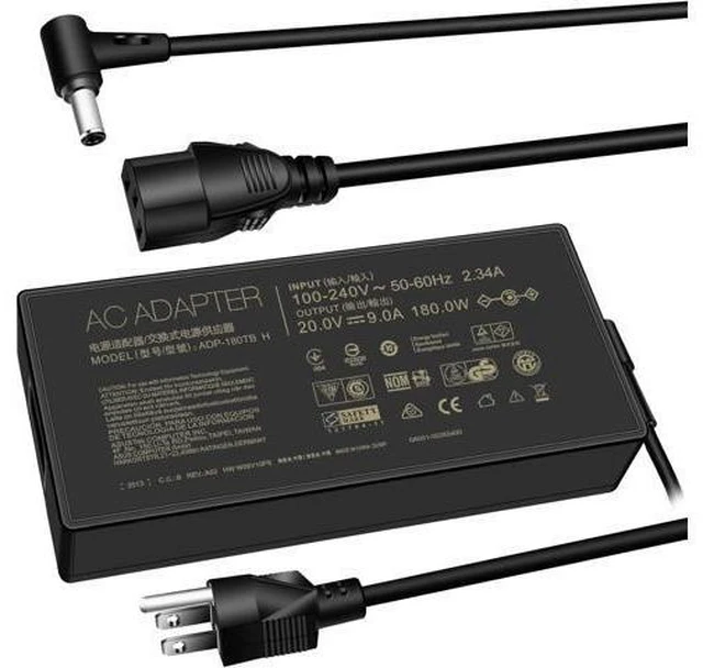 Alt view image 8 of 14 - 180W Zephyrus Charger Fit for Rog Zephyrus G14 GA401 G15 GA502 Tuf Gaming F15 F17 A15 A17 FX505 Series Laptop Zenbook Pro 14 Duo AC Adapter ADP-180TB H